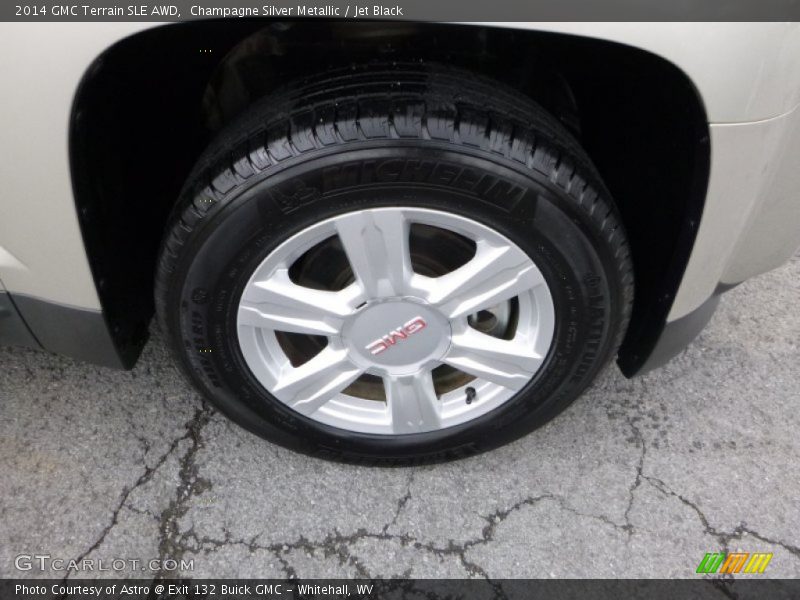 Champagne Silver Metallic / Jet Black 2014 GMC Terrain SLE AWD