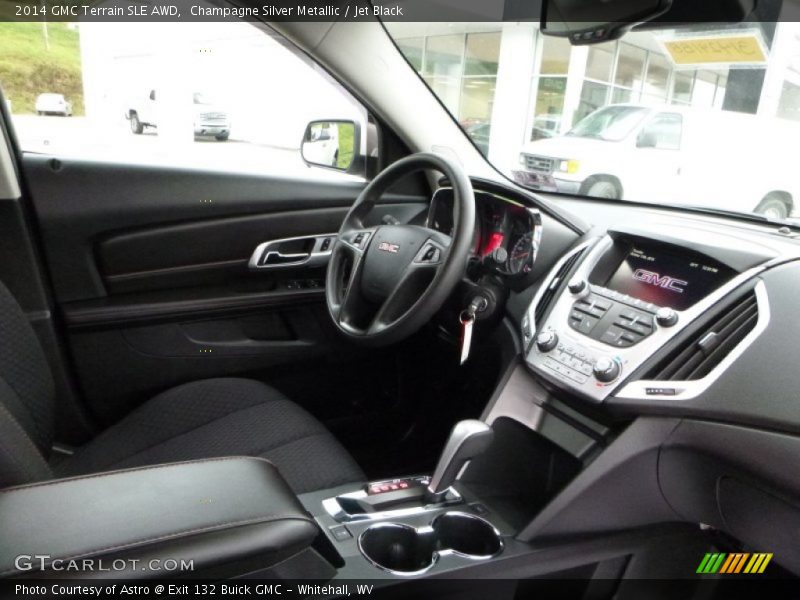 Champagne Silver Metallic / Jet Black 2014 GMC Terrain SLE AWD