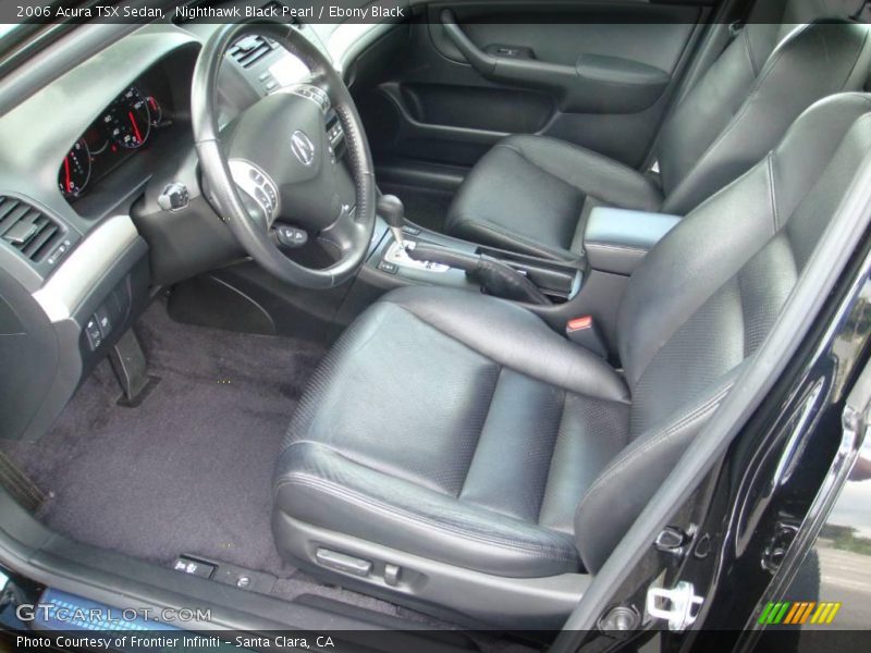 Nighthawk Black Pearl / Ebony Black 2006 Acura TSX Sedan