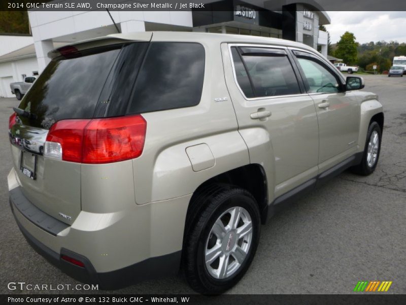 Champagne Silver Metallic / Jet Black 2014 GMC Terrain SLE AWD