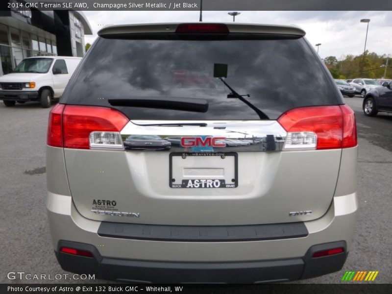 Champagne Silver Metallic / Jet Black 2014 GMC Terrain SLE AWD
