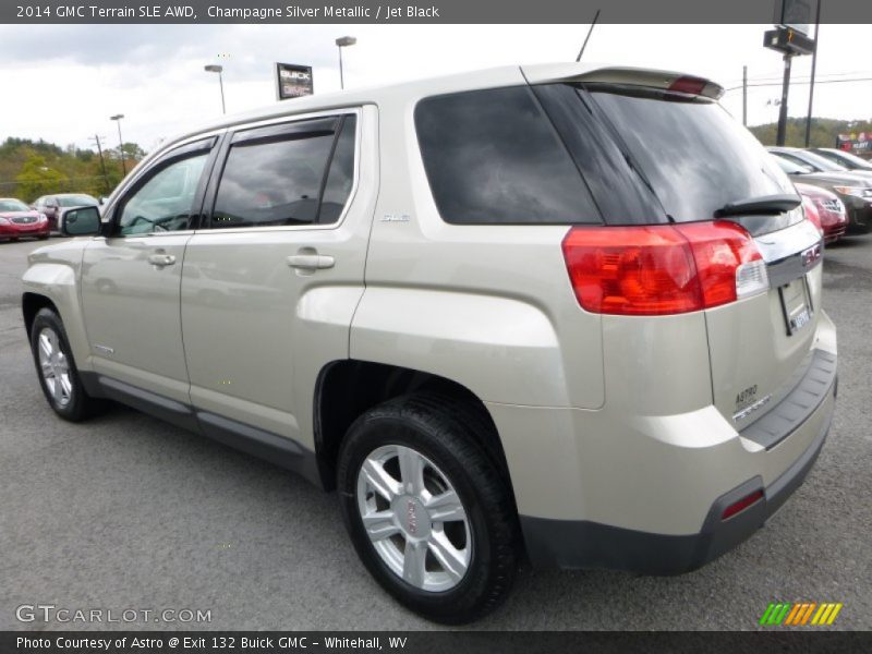 Champagne Silver Metallic / Jet Black 2014 GMC Terrain SLE AWD