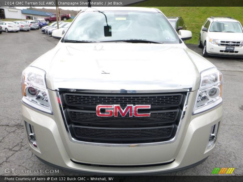 Champagne Silver Metallic / Jet Black 2014 GMC Terrain SLE AWD