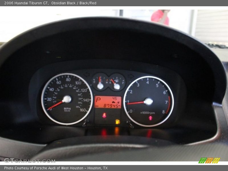 Obsidian Black / Black/Red 2006 Hyundai Tiburon GT