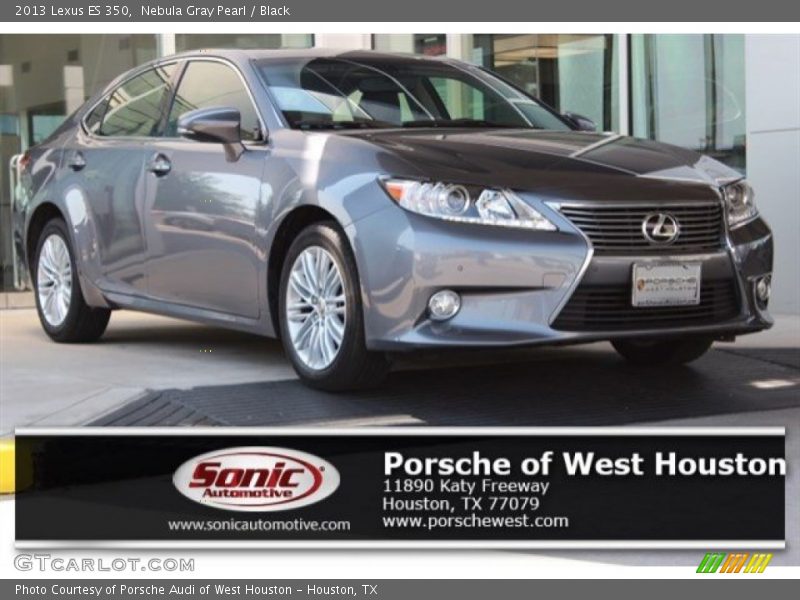 Nebula Gray Pearl / Black 2013 Lexus ES 350