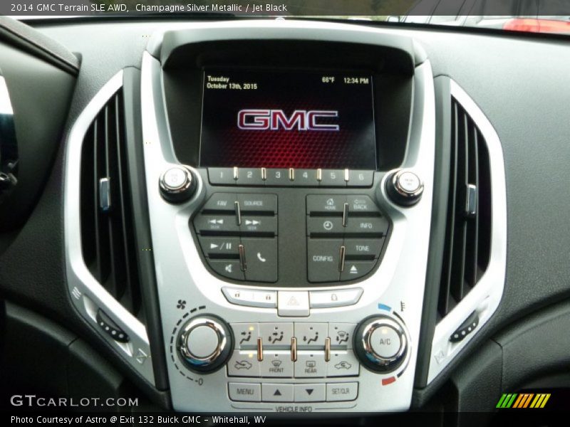 Champagne Silver Metallic / Jet Black 2014 GMC Terrain SLE AWD