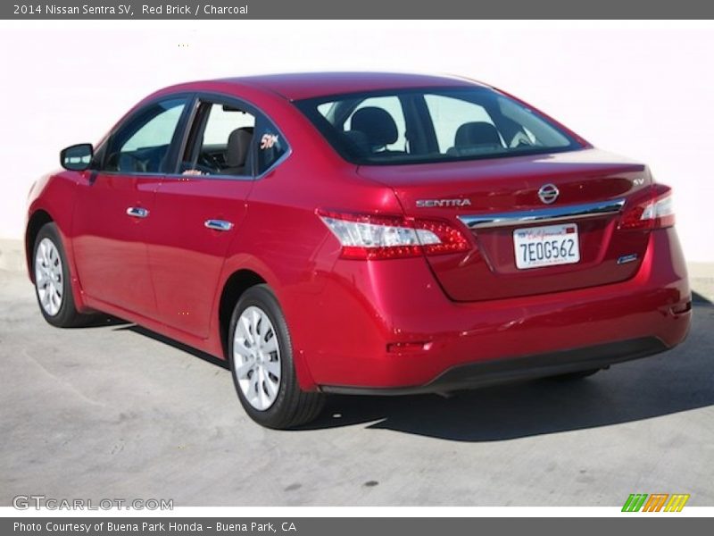 Red Brick / Charcoal 2014 Nissan Sentra SV