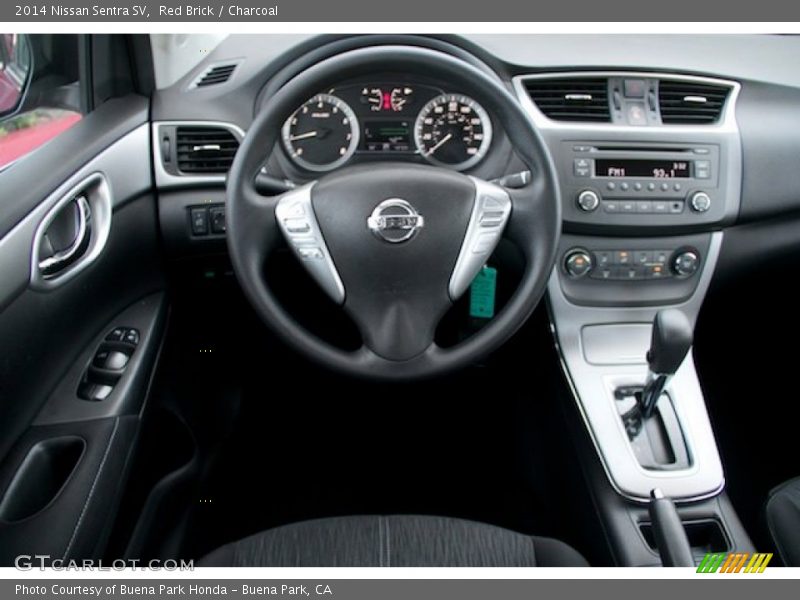 Red Brick / Charcoal 2014 Nissan Sentra SV