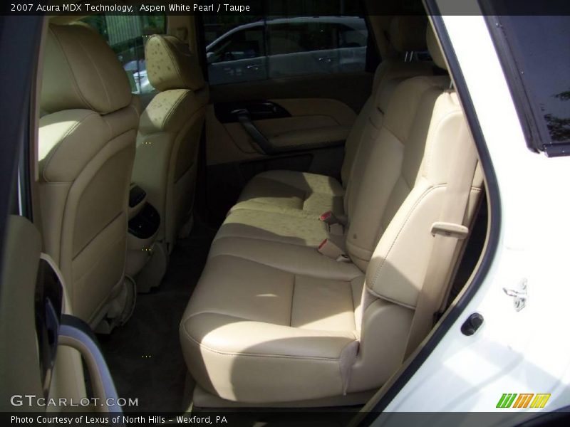 Aspen White Pearl / Taupe 2007 Acura MDX Technology