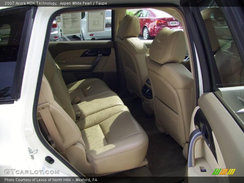 Aspen White Pearl / Taupe 2007 Acura MDX Technology