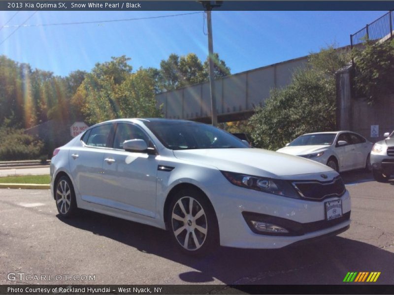 Snow White Pearl / Black 2013 Kia Optima SX