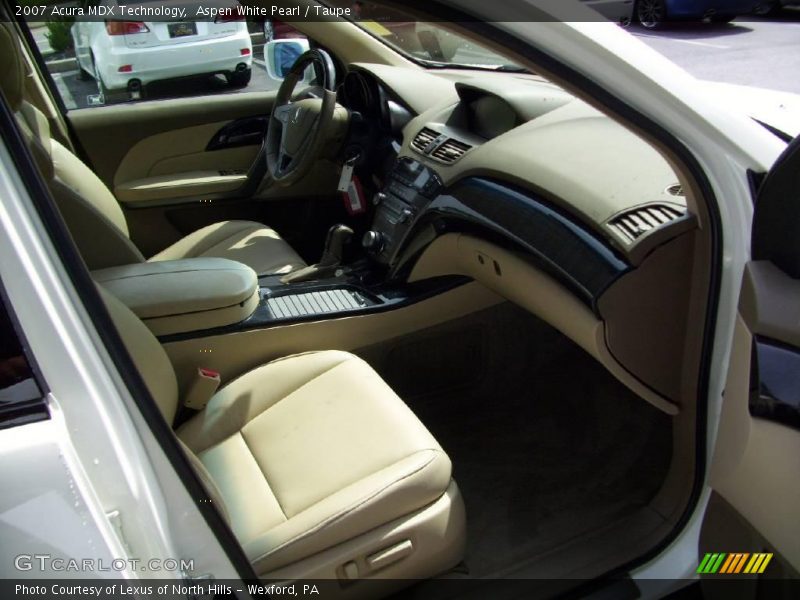 Aspen White Pearl / Taupe 2007 Acura MDX Technology