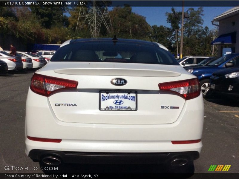 Snow White Pearl / Black 2013 Kia Optima SX