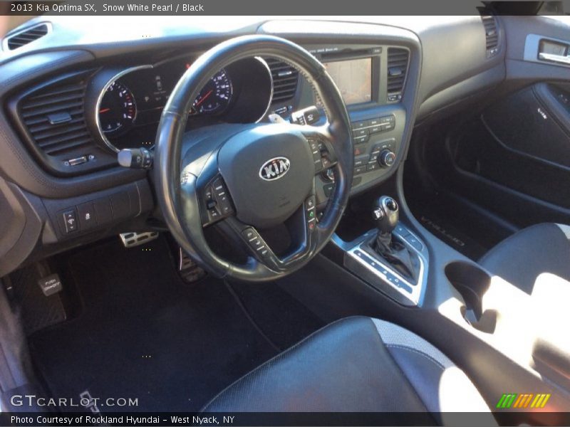Snow White Pearl / Black 2013 Kia Optima SX