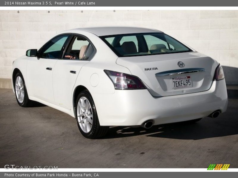 Pearl White / Cafe Latte 2014 Nissan Maxima 3.5 S