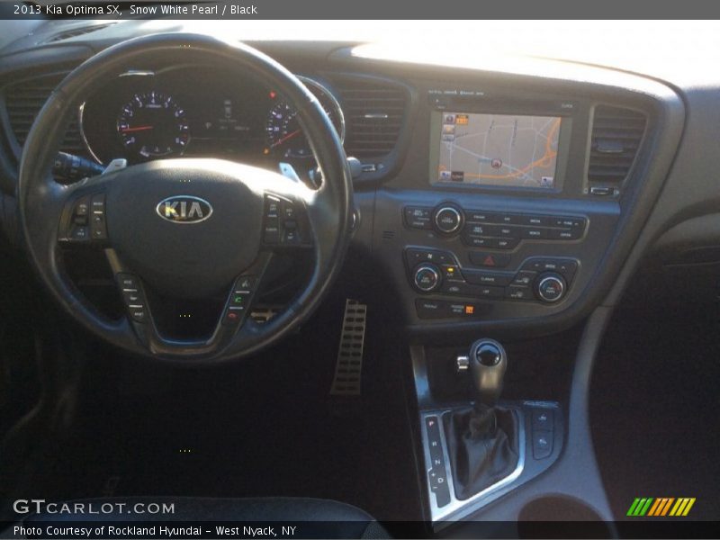 Snow White Pearl / Black 2013 Kia Optima SX