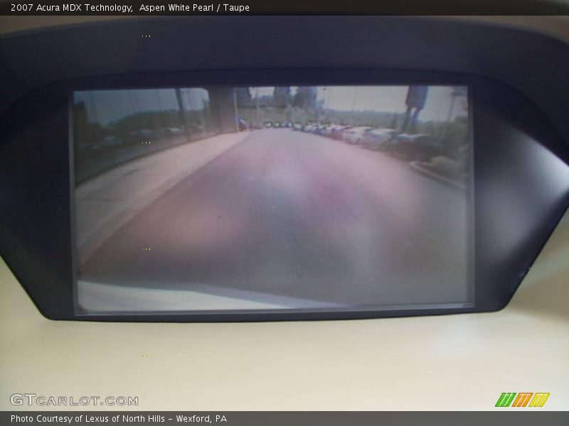 Aspen White Pearl / Taupe 2007 Acura MDX Technology