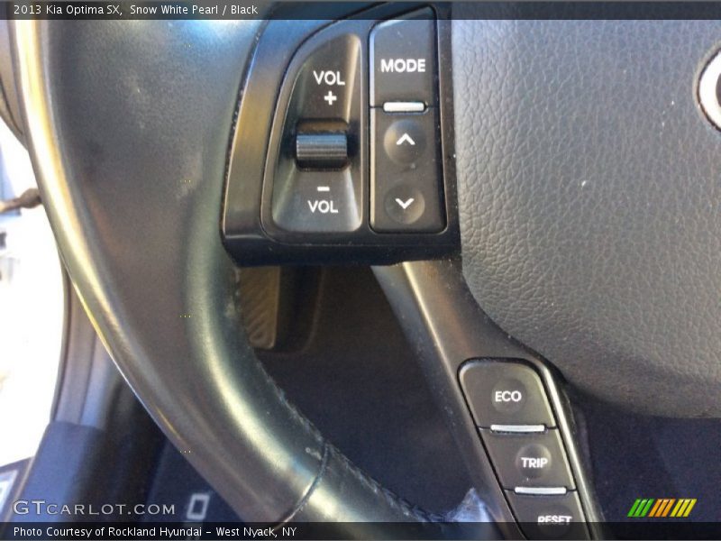 Snow White Pearl / Black 2013 Kia Optima SX