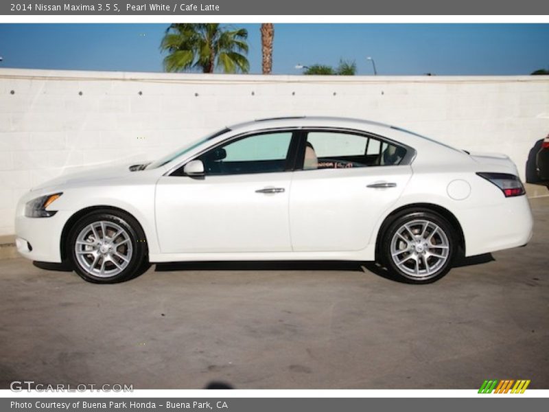 Pearl White / Cafe Latte 2014 Nissan Maxima 3.5 S