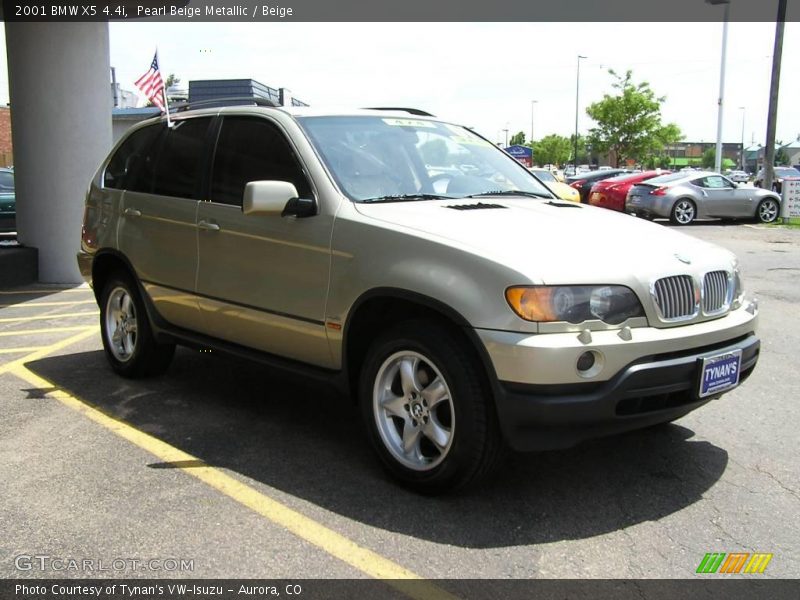 Pearl Beige Metallic / Beige 2001 BMW X5 4.4i