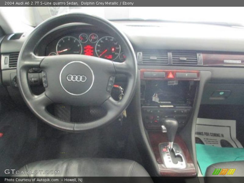 Dolphin Grey Metallic / Ebony 2004 Audi A6 2.7T S-Line quattro Sedan