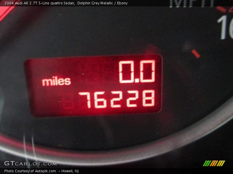 Dolphin Grey Metallic / Ebony 2004 Audi A6 2.7T S-Line quattro Sedan
