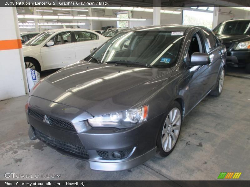 Graphite Gray Pearl / Black 2008 Mitsubishi Lancer GTS