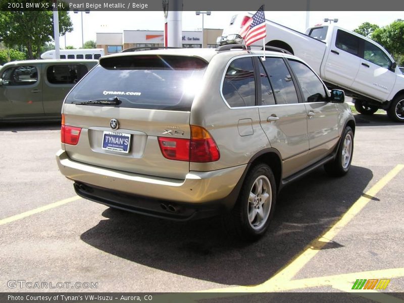 Pearl Beige Metallic / Beige 2001 BMW X5 4.4i
