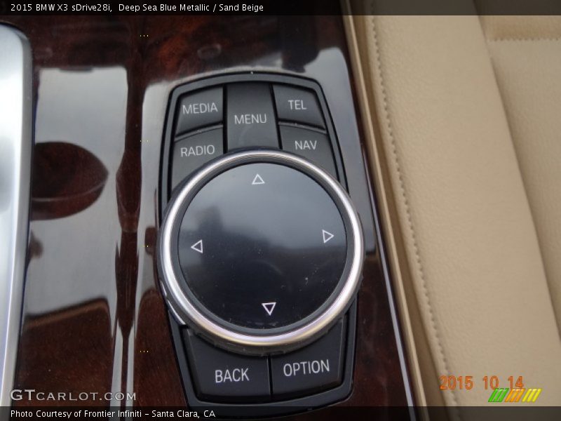 Deep Sea Blue Metallic / Sand Beige 2015 BMW X3 sDrive28i