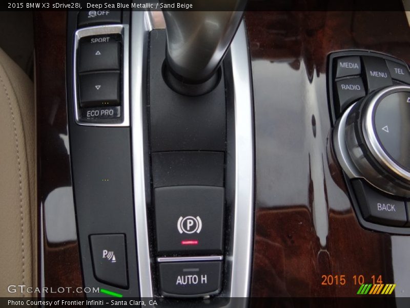 Deep Sea Blue Metallic / Sand Beige 2015 BMW X3 sDrive28i