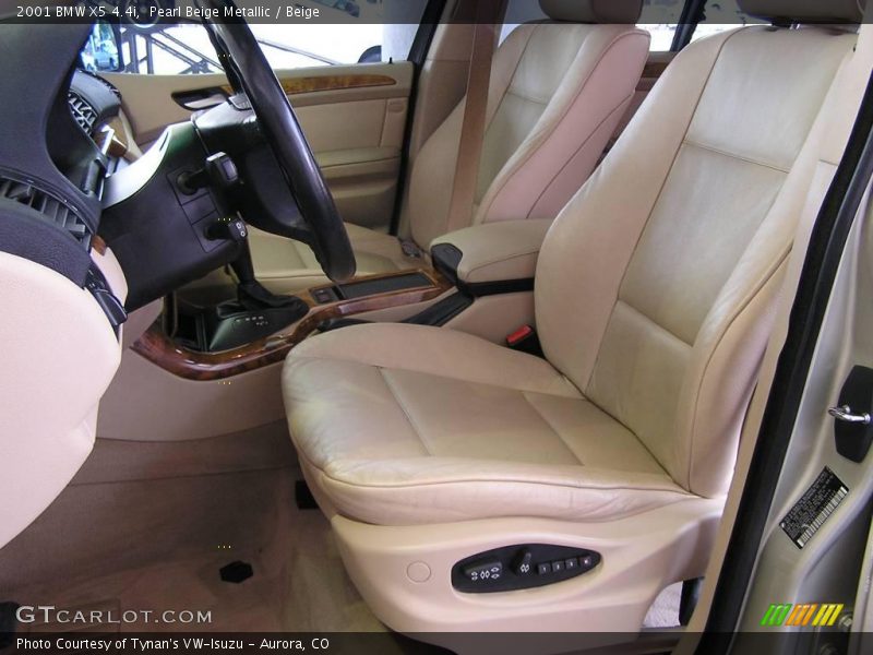 Pearl Beige Metallic / Beige 2001 BMW X5 4.4i