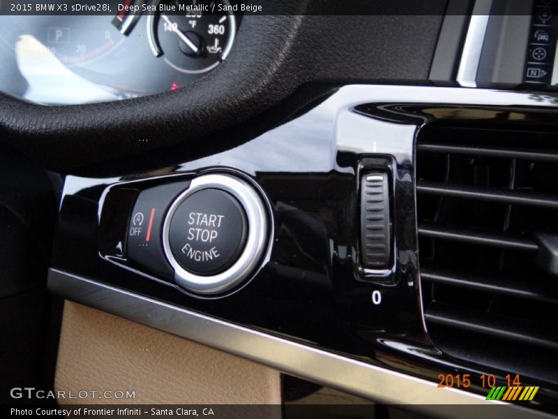 Deep Sea Blue Metallic / Sand Beige 2015 BMW X3 sDrive28i