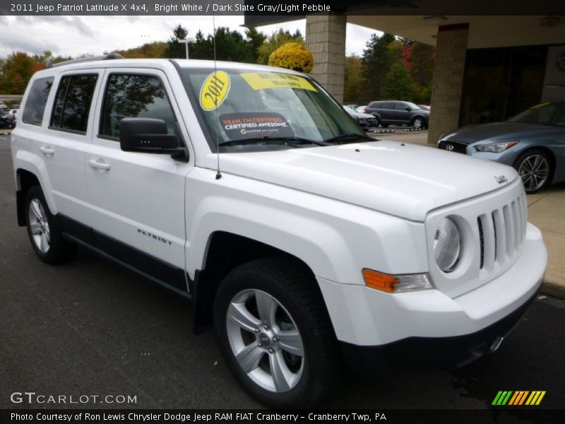 Bright White / Dark Slate Gray/Light Pebble 2011 Jeep Patriot Latitude X 4x4