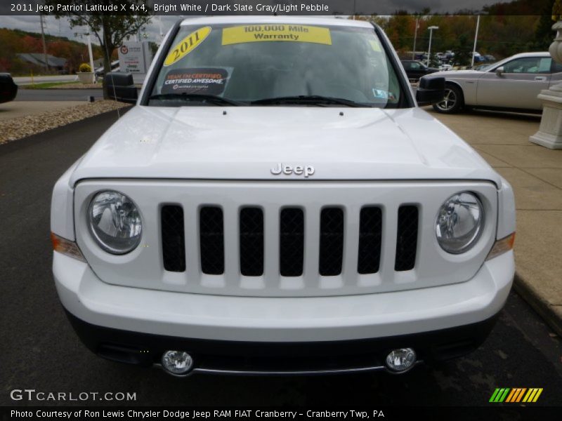 Bright White / Dark Slate Gray/Light Pebble 2011 Jeep Patriot Latitude X 4x4