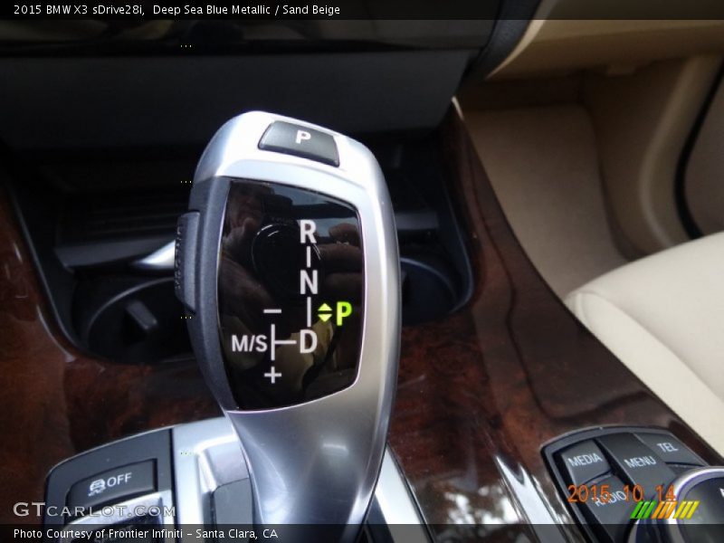 Deep Sea Blue Metallic / Sand Beige 2015 BMW X3 sDrive28i