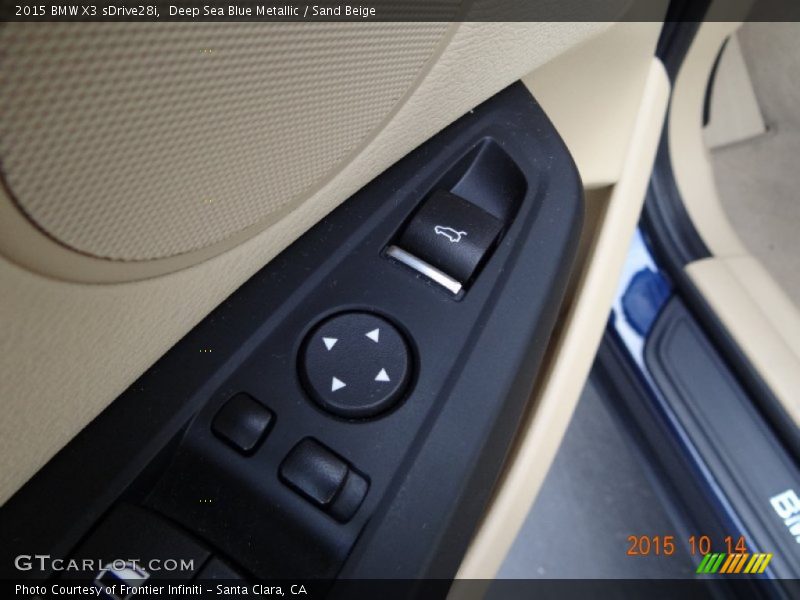 Deep Sea Blue Metallic / Sand Beige 2015 BMW X3 sDrive28i
