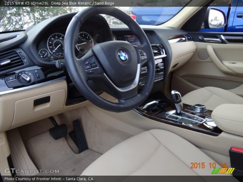 Sand Beige Interior - 2015 X3 sDrive28i 