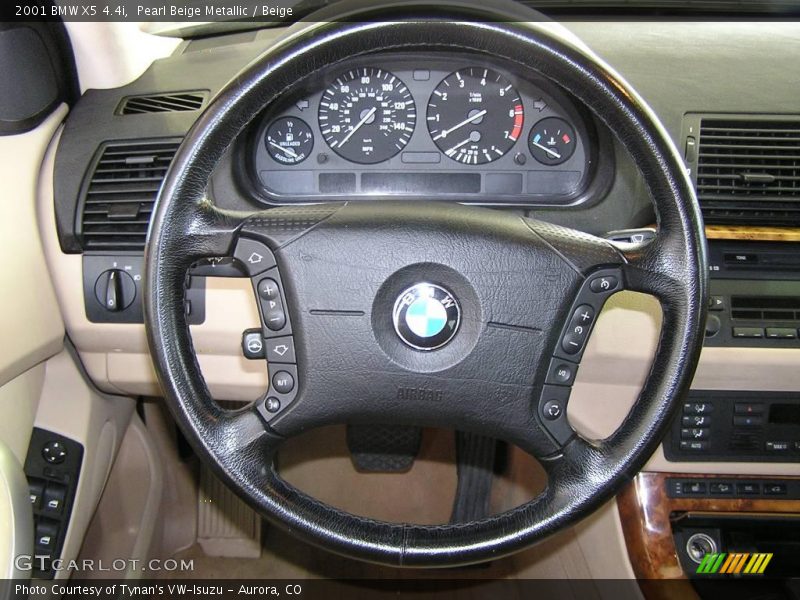 Pearl Beige Metallic / Beige 2001 BMW X5 4.4i