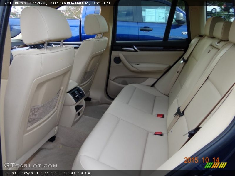 Deep Sea Blue Metallic / Sand Beige 2015 BMW X3 sDrive28i
