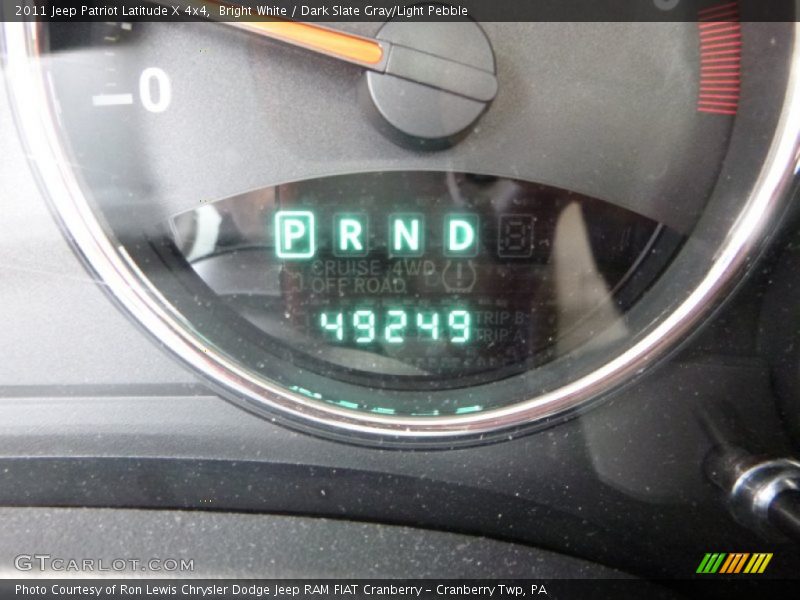 Bright White / Dark Slate Gray/Light Pebble 2011 Jeep Patriot Latitude X 4x4