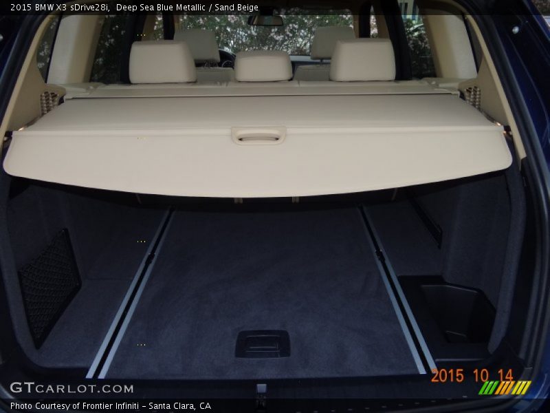 Deep Sea Blue Metallic / Sand Beige 2015 BMW X3 sDrive28i