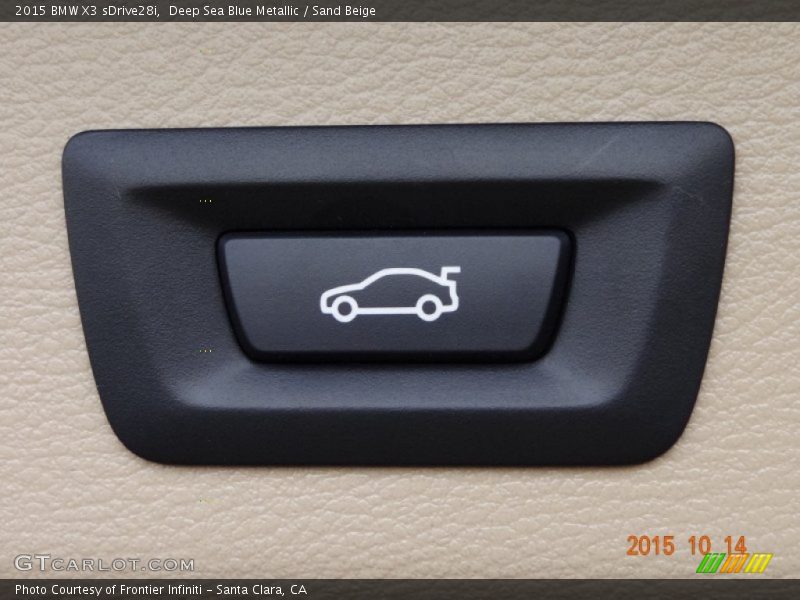 Deep Sea Blue Metallic / Sand Beige 2015 BMW X3 sDrive28i