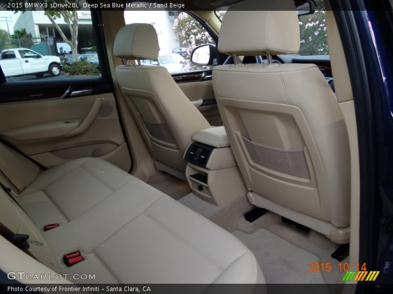 Deep Sea Blue Metallic / Sand Beige 2015 BMW X3 sDrive28i