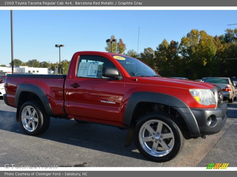 Barcelona Red Metallic / Graphite Gray 2009 Toyota Tacoma Regular Cab 4x4