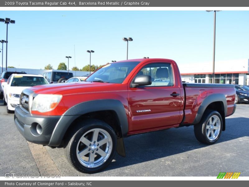 Barcelona Red Metallic / Graphite Gray 2009 Toyota Tacoma Regular Cab 4x4