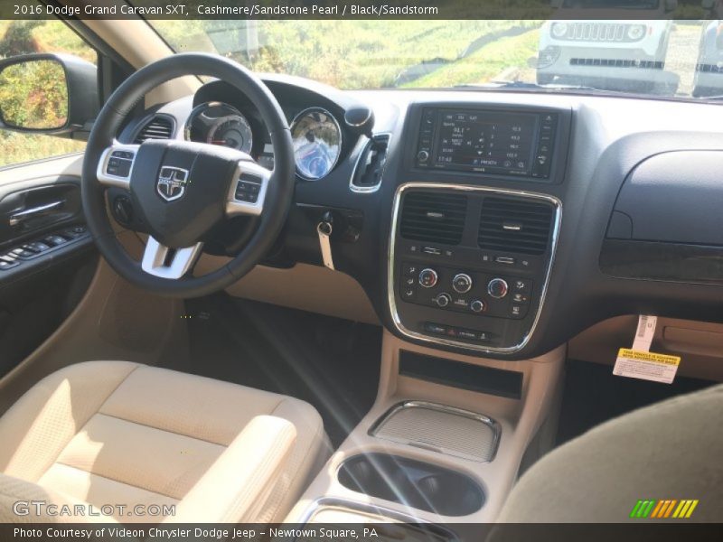 Cashmere/Sandstone Pearl / Black/Sandstorm 2016 Dodge Grand Caravan SXT