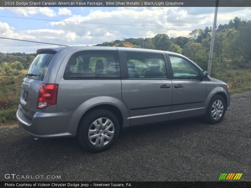 Billet Silver Metallic / Black/Light Graystone 2016 Dodge Grand Caravan American Value Package