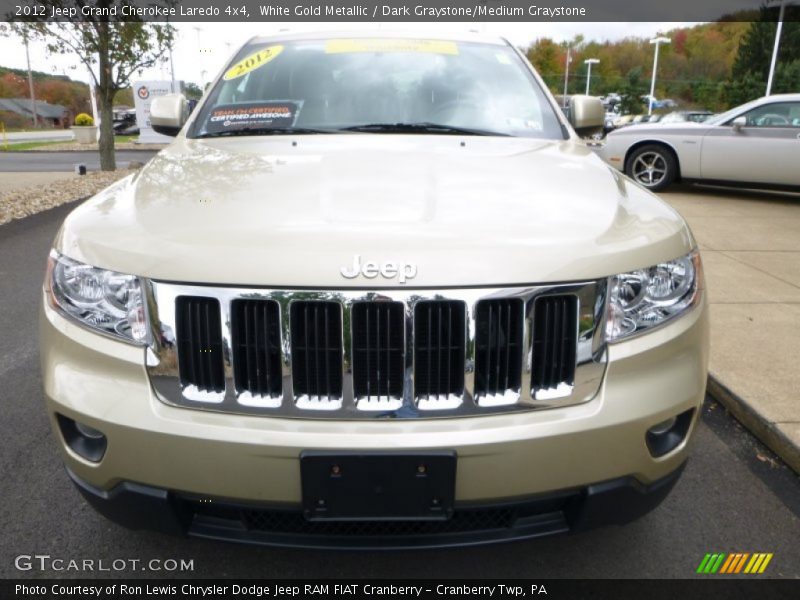 White Gold Metallic / Dark Graystone/Medium Graystone 2012 Jeep Grand Cherokee Laredo 4x4