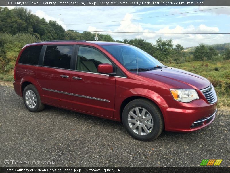  2016 Town & Country Limited Platinum Deep Cherry Red Crystal Pearl