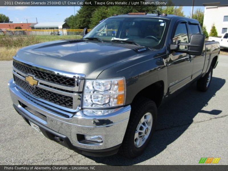 Taupe Grey Metallic / Light Titanium/Ebony 2011 Chevrolet Silverado 2500HD LT Crew Cab 4x4